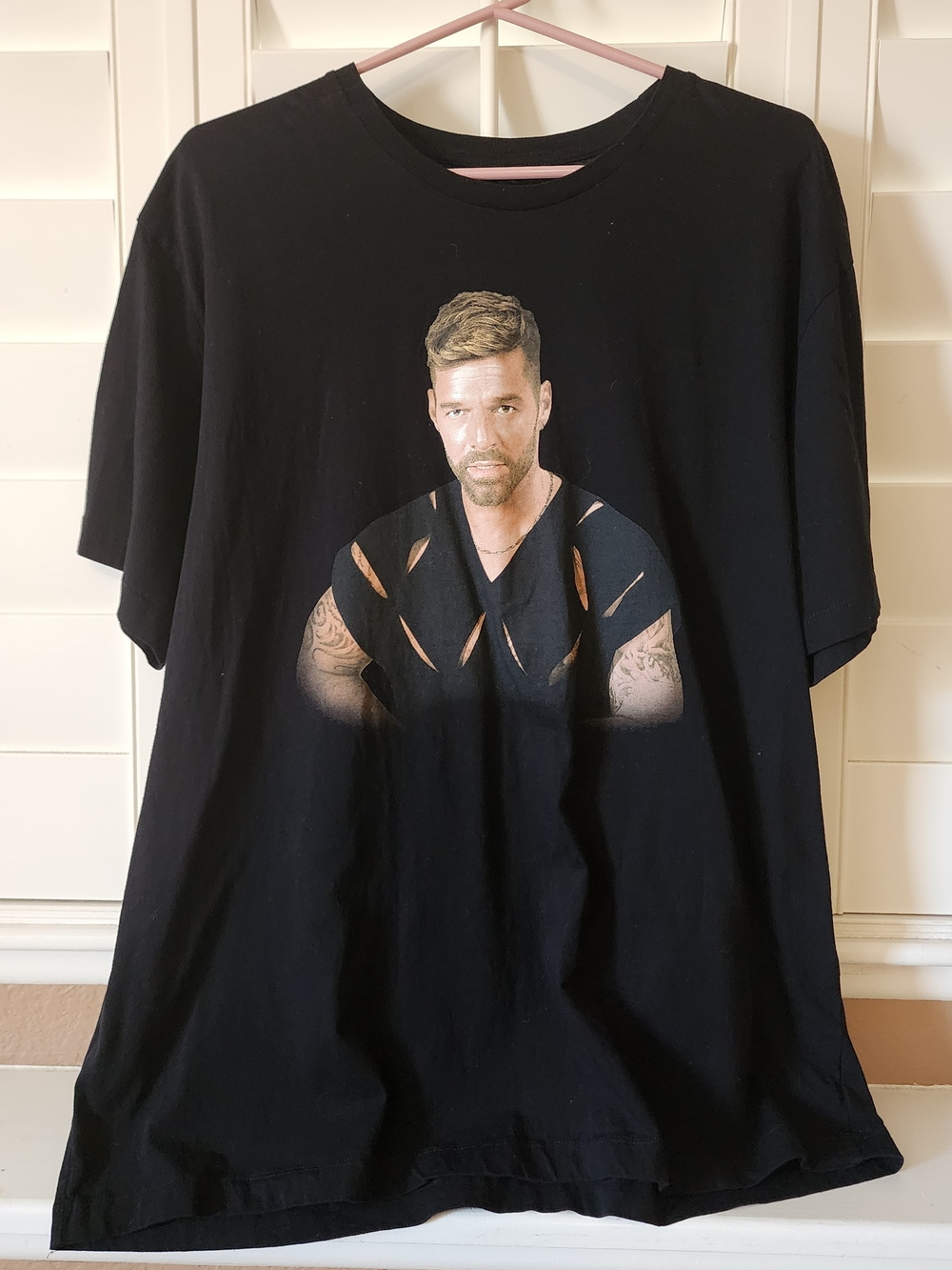 Ricky Martin Black Graphic T-shirt Size 2X The Trilogy Tour 2023